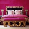 Wonderful Bedroom Designs With Classy And Luxurious Style: Luxury Bedroom Ideas With Elegant Furniture Design Equipped With A Splendid King Size Bed With Pink Blanket And Exciting Upholstered Bench And Exceptional Table Lamps
