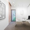 Dazzling White Office Designs Talks about clear Interior: Exciting Office Ideas For Home Embellished With LED Ceiling Lighting And Brick Wall Collaborated With White Walls As Well As Contemporary White Office Desk