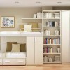 Attractive Storage Ideas For Modern Bedrooms: Awesome Bedroom Storage Solutions For Children Room And Equipped A Bookcase And Wardrobe With Modern Bunk Bed And Contemporary Chest Of Drawers