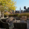 Living Under The Fascinating Rooftop Garden: Awesome Outdoor Furniture Such As Armchairs And Sofa With Coffee Table Adorn Prodigious Rooftop Garden Design