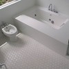 Appealing Floor Designs To Adorn Chic Home Interiors: Bathroom Floor Tile Designs With Undermount Bathtub