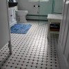 Appealing Floor Designs To Adorn Chic Home Interiors: Ceramic Tile Floor Designs For Small Bathroom In The Apartment