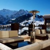 Dazzling Hotel Interior in Switzerland Reveals Spectacular Mountain Views: Comfortable Sofa And Chair Outdoor For Home Balcony Design