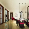 Brilliant Interior Design Ideas to Decorate Dining Room: Contemporary Dining Room Interior Design With 4 Engaging Dining Chairs As Well As 3 Fantastic Pendant Lights Added With Idyllic Dining Table