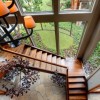 Wooden Staircase Ideas for Elegant Home Interior Design: Marvellous Chandelier And Impressive Wooden Staircase Design For Elegant House Decoration