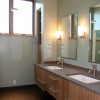 Undermount Sink Designs For Updated Bathroom: Modern Bathroom Undermount Sink With Awesome Wall Lamps