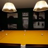 Dazzling Hotel Interior In Switzerland Reveals Spectacular Mountain Views: Play Room Design In Home Decorating Idea With Two Pendant Lamps Above Snooker Table
