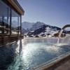Dazzling Hotel Interior in Switzerland Reveals Spectacular Mountain Views: Swimming Pool Designs Pictures With Natural Views As Mountain Snow