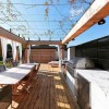 Outstanding Green Roof Ideas Bring Out Interior Space in Montreal: Amazing Rooftop Design For Contemporary Home Design Ideas With Outdoor Kitchen Design