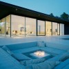 15 Astonishing Conversation Pits and Sunken Sitting Areas: Awesome Patio Conversation Set With Fire Pit Suitable For Modern Home Design