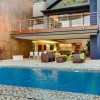 Attractive Home Design Tips for Inviting Interiors: Contemporary Home Exteriors Completed With Outdoor Swimming Pool And Modern Outdoor Furniture