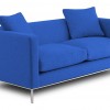 Fascinating Sofa Models For Adorable Living Room Interior: Gorgeous Blue Sofa For Apartment Living Room Ideas