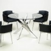 Alluring Dining Chairs Ideas For Dinner Invitation: Modern Black Dining Chairs And Decorating Dining Room Table