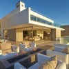 Breathtaking Contemporary Beach House With Perfect Architecture: Modern Outdoor Patio Furniture With Armchairs And Lounge Chairs Embellished With Beach Views