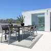 Overlooking Picturesque Landscape from Spectacular Home Design: Outdoor Dining Room Sets For Contemporary House With 6 Attractive Dining Chairs Added With Astonishing Dining Table