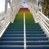 Awesome Rainbow Stairs Lead Your Colorful Way: Outdoor Staircase Design With Rainbow Style