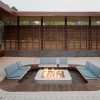 15 Astonishing Conversation Pits And Sunken Sitting Areas: Patio Conversation Set With Fire Pit For Elegant Home Interior Design