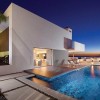 Breathtaking Contemporary Beach House With Perfect Architecture: Romantic Swimming Pool Design With Modern Home Architecture