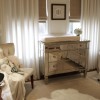 Fun Nursery Designs With Decorative Themes: Small Baby Room Designs Equipped With Mirror Dresser And White Furry Rugs Near White Baby Cots