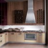 Elegancy Of Modern Minimalist Kitchen Interior Design Ideas: Alluring Beige Modern Kitchen Set Sheathed The Top With Brown Marble Material To Create Pleasant Modern Kitchen